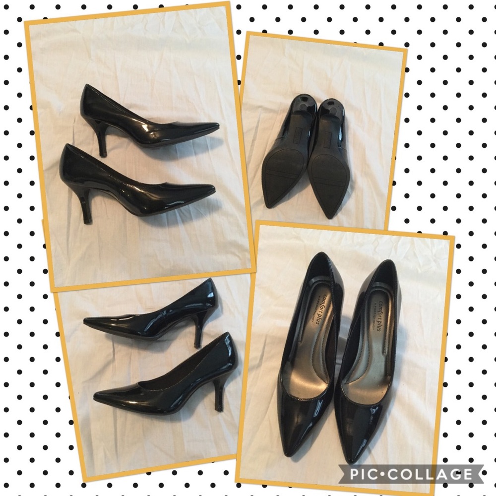 New black patent pumps